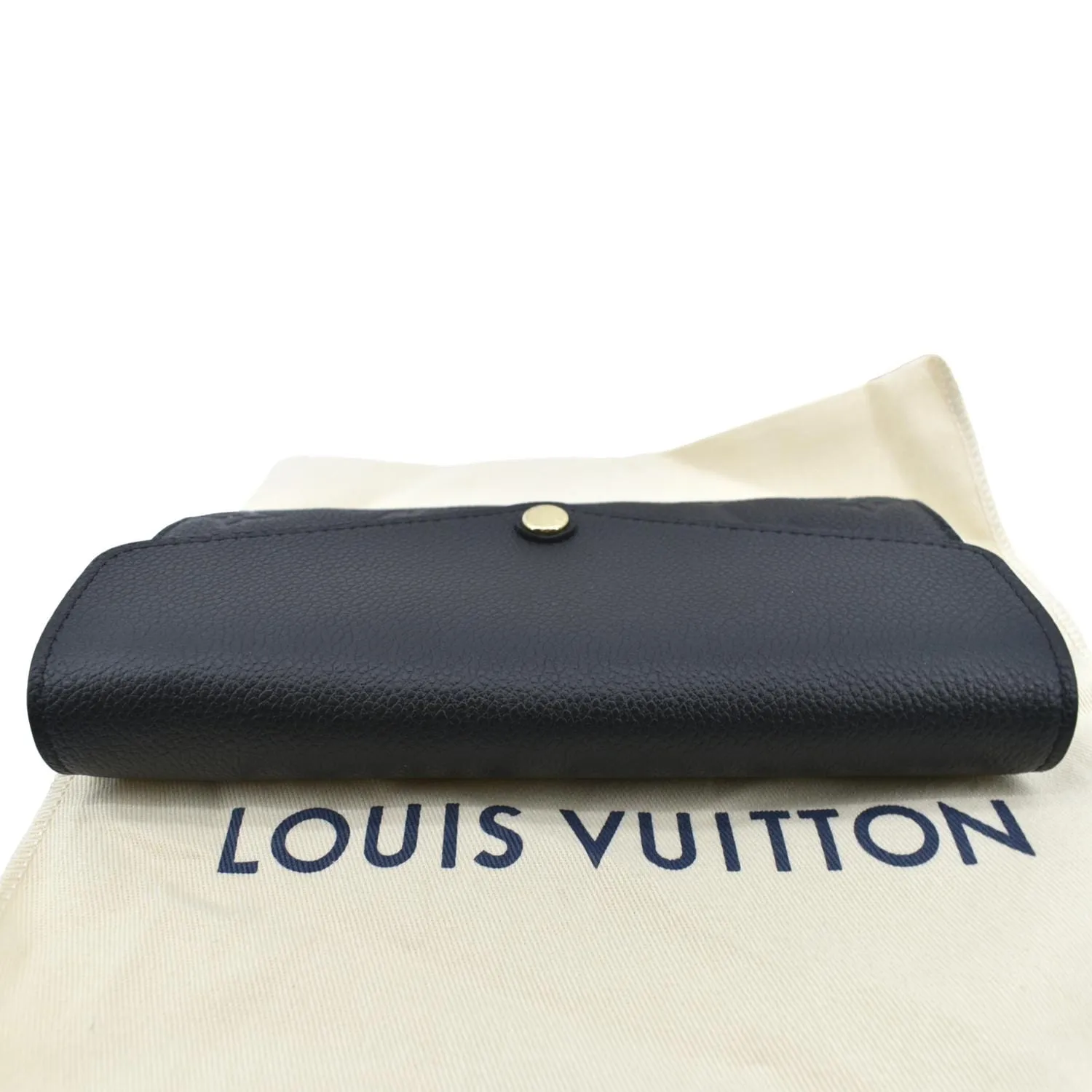 LOUIS VUITTON Sarah Monogram Empreinte Leather Wallet Black