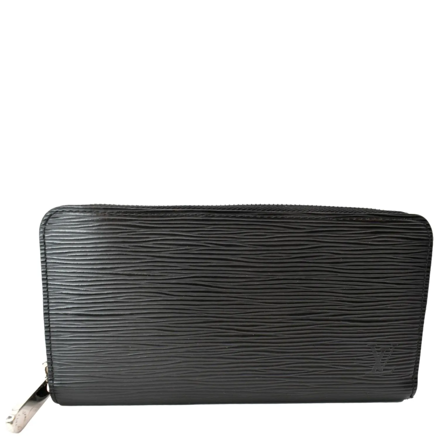 LOUIS VUITTON Zippy Organizer Epi Leather Wallet Black