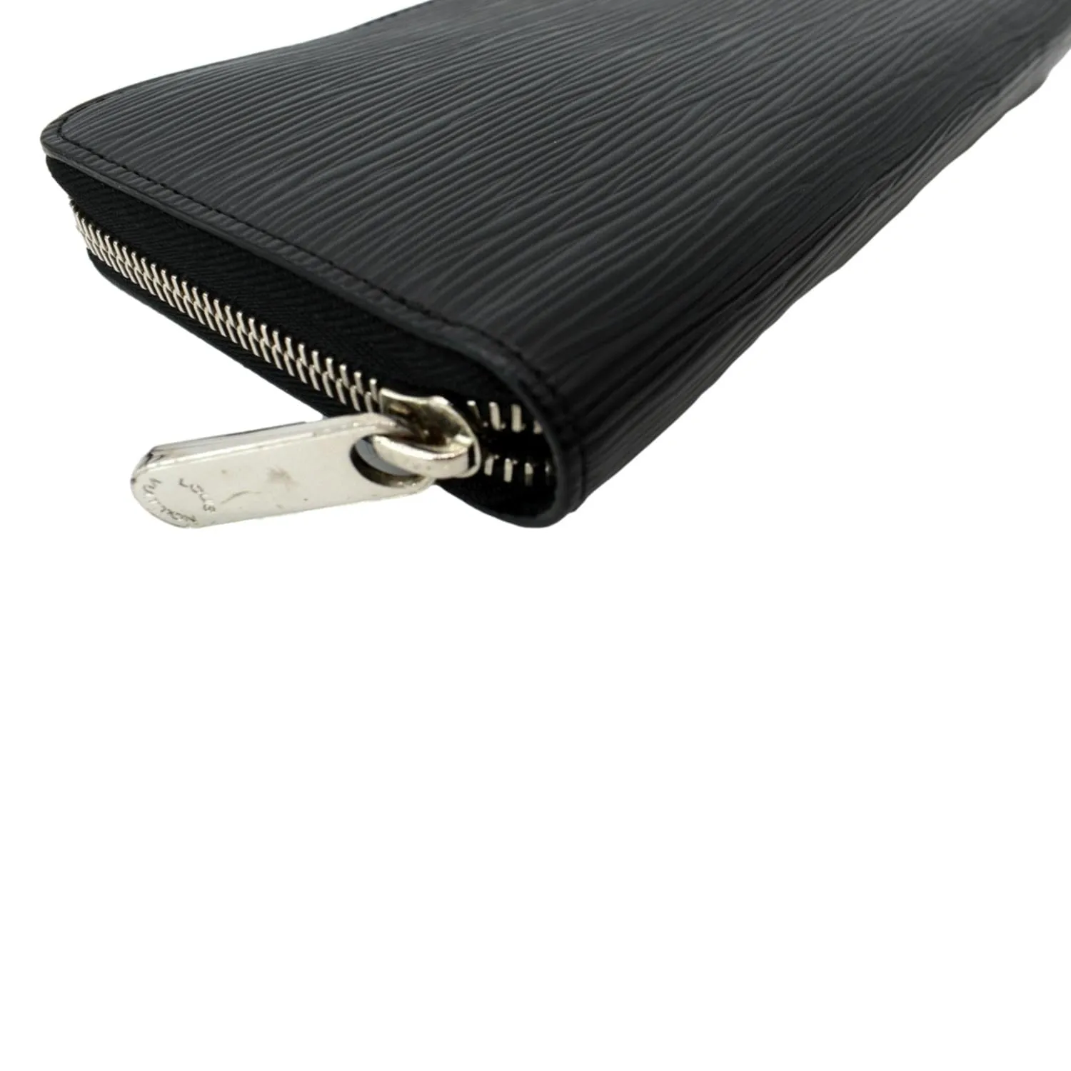 LOUIS VUITTON Zippy Organizer Epi Leather Wallet Black