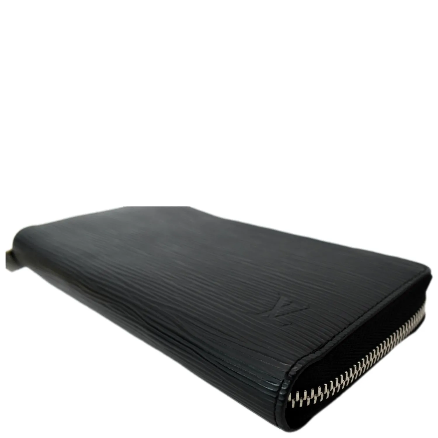 LOUIS VUITTON Zippy Organizer Epi Leather Wallet Black