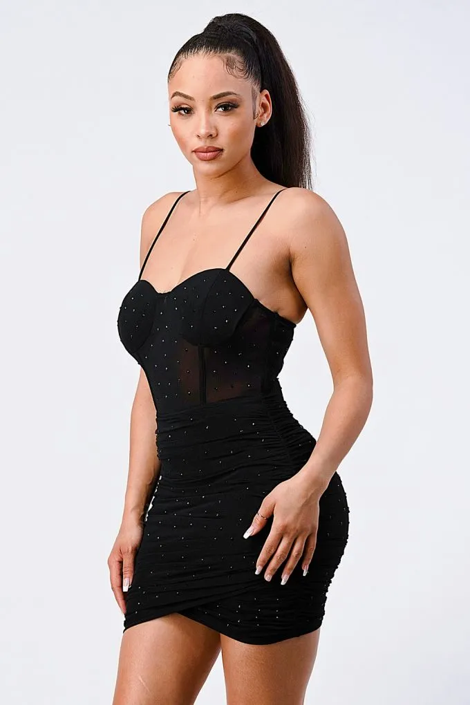 Luxe Glitter Cami Mini Dress