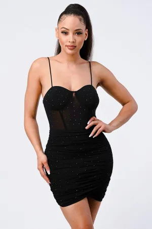 Luxe Glitter Cami Mini Dress
