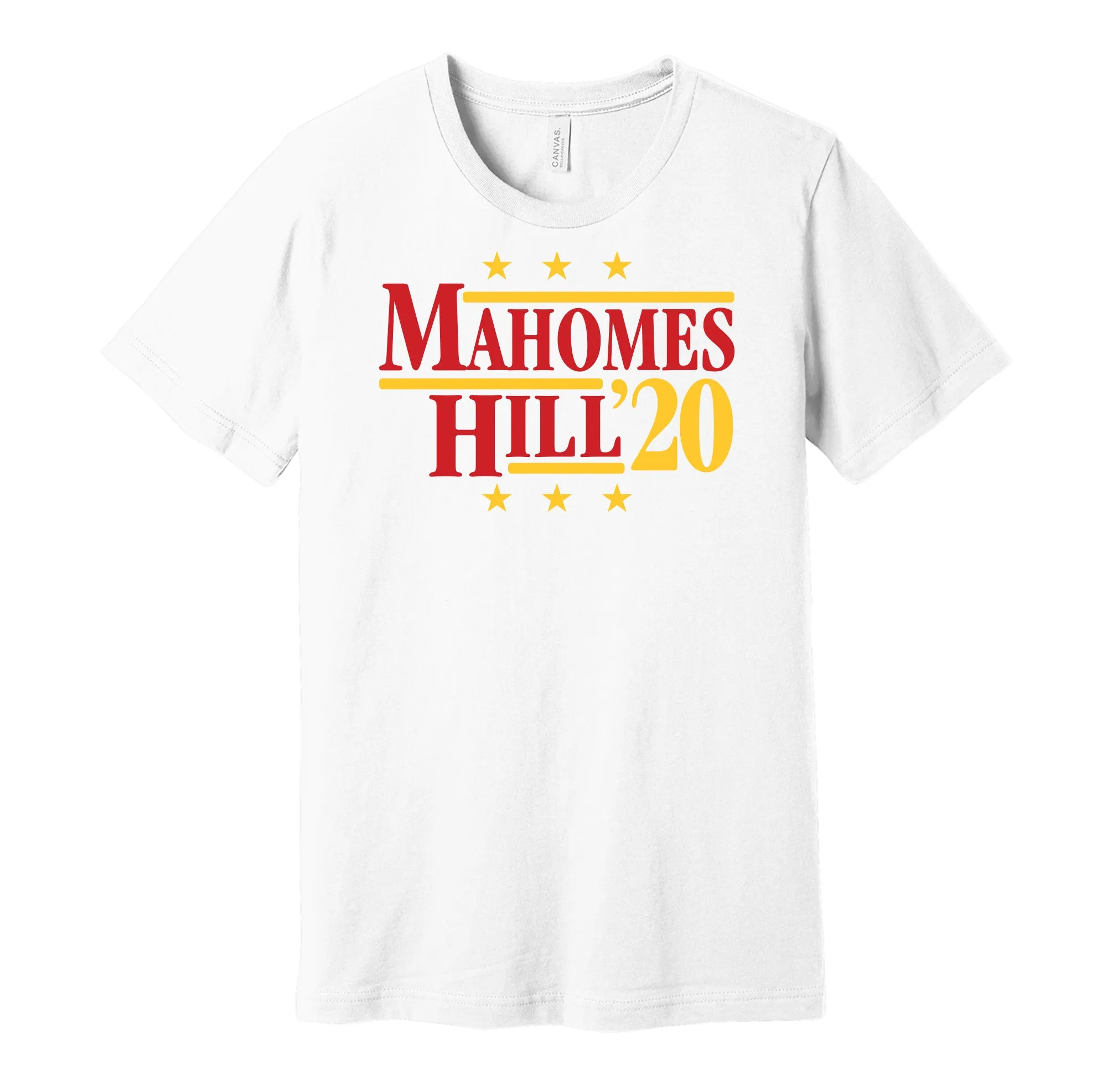 Mahomes & Hill '20 - Kansas City Football Political Campaign Parody T-Shirt - Hyper Than Hype Shirts