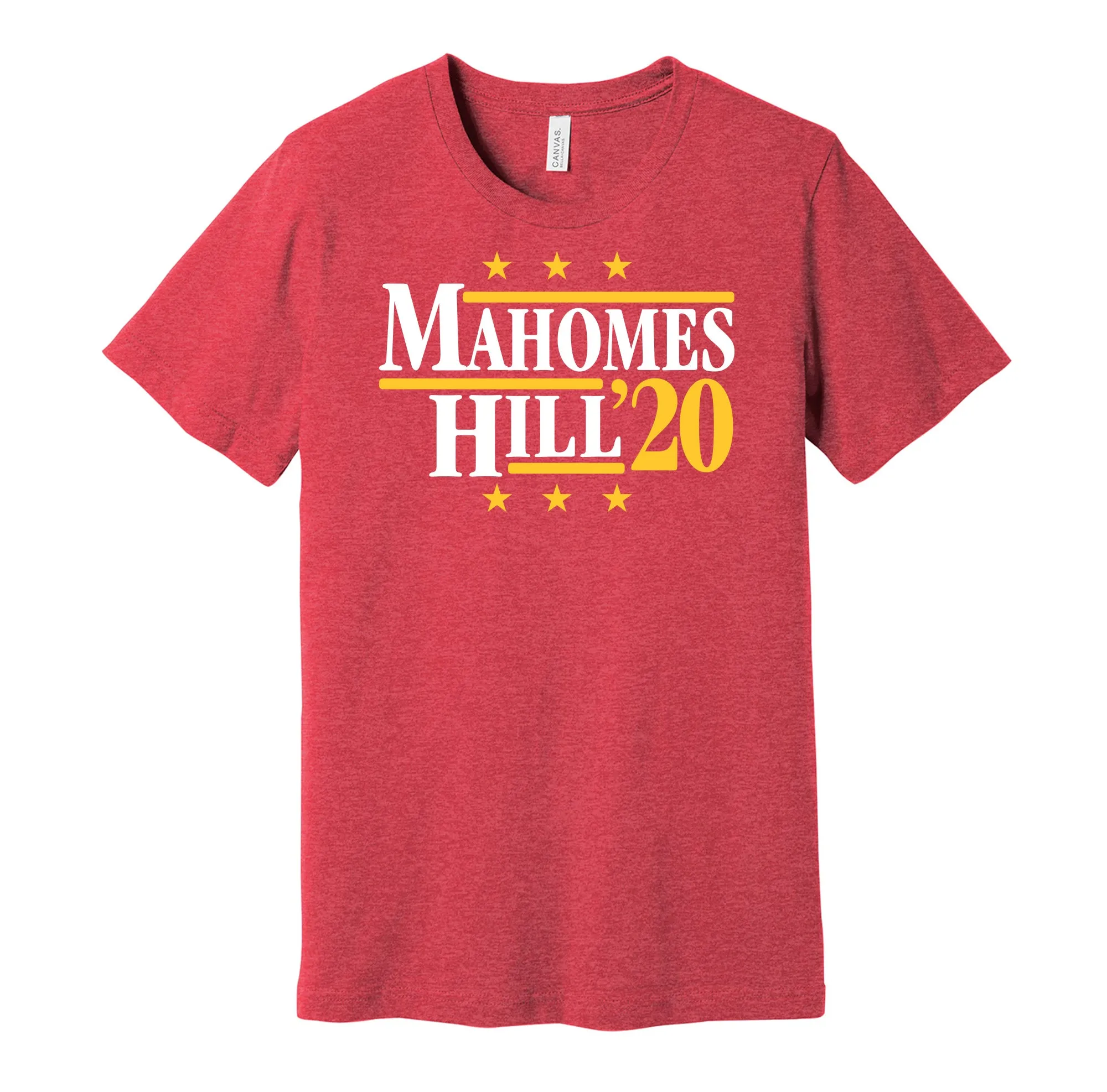 Mahomes & Hill '20 - Kansas City Football Political Campaign Parody T-Shirt - Hyper Than Hype Shirts