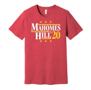 Mahomes & Hill '20 - Kansas City Football Political Campaign Parody T-Shirt - Hyper Than Hype Shirts
