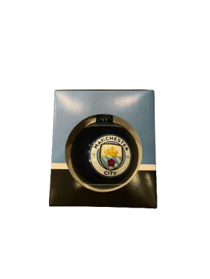 Manchester City Glass Bauble