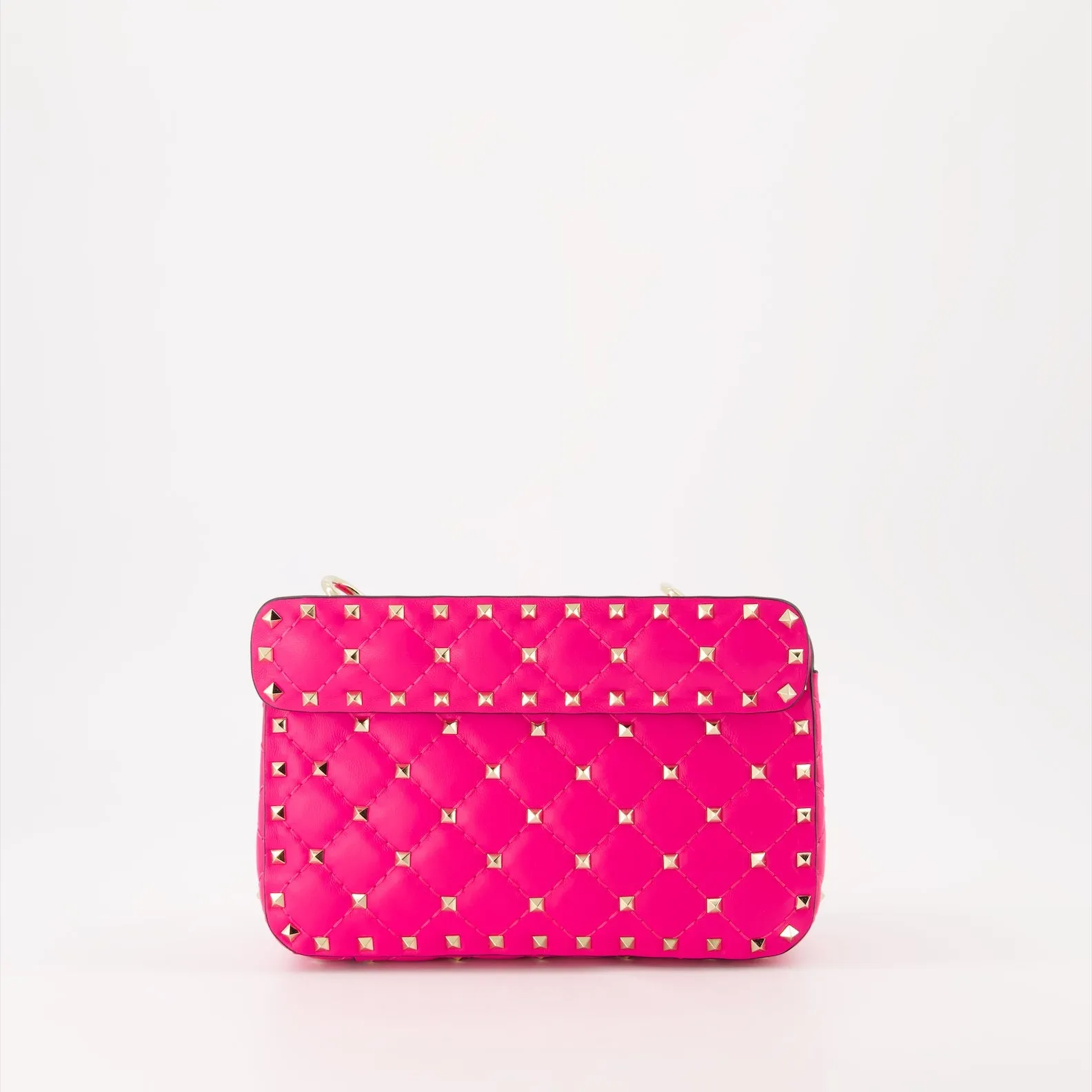 Medium Pink Rockstud Spike Bag