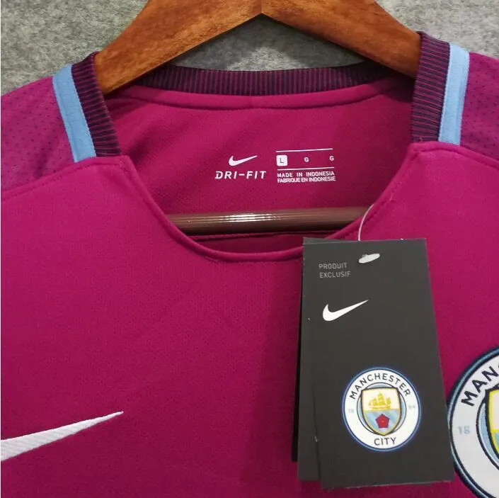 Men 18 Fabian Delph Away Soccer Manchester City Jersey Premier League