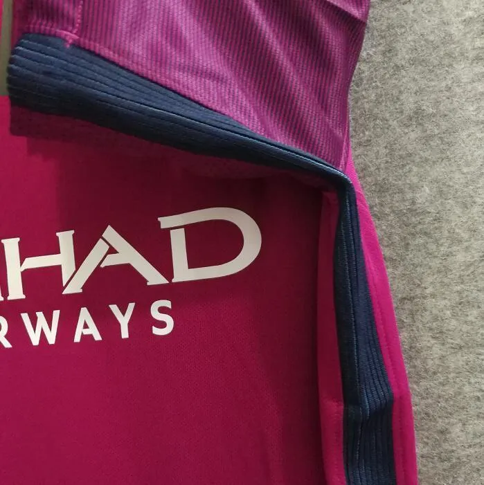 Men 18 Fabian Delph Away Soccer Manchester City Jersey Premier League