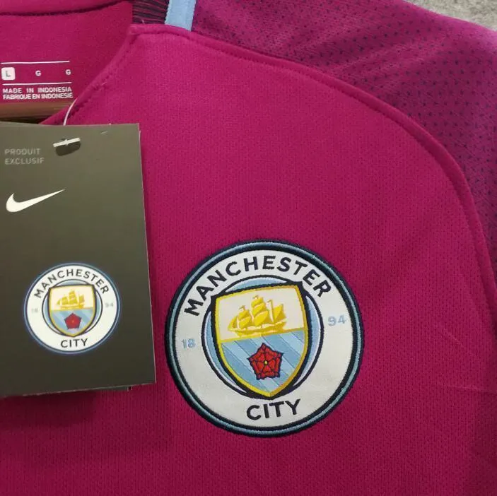 Men 18 Fabian Delph Away Soccer Manchester City Jersey Premier League