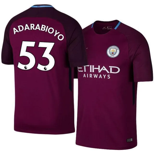 Men 53 Tosin Adarabioyo Jersey Away Soccer Manchester City Jersey Premier League