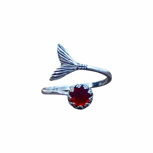 Mermaid Ring in Sterling Silver