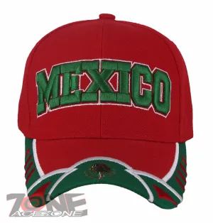 MEXICO MEXICAN BASEBALL CAP HAT RED
