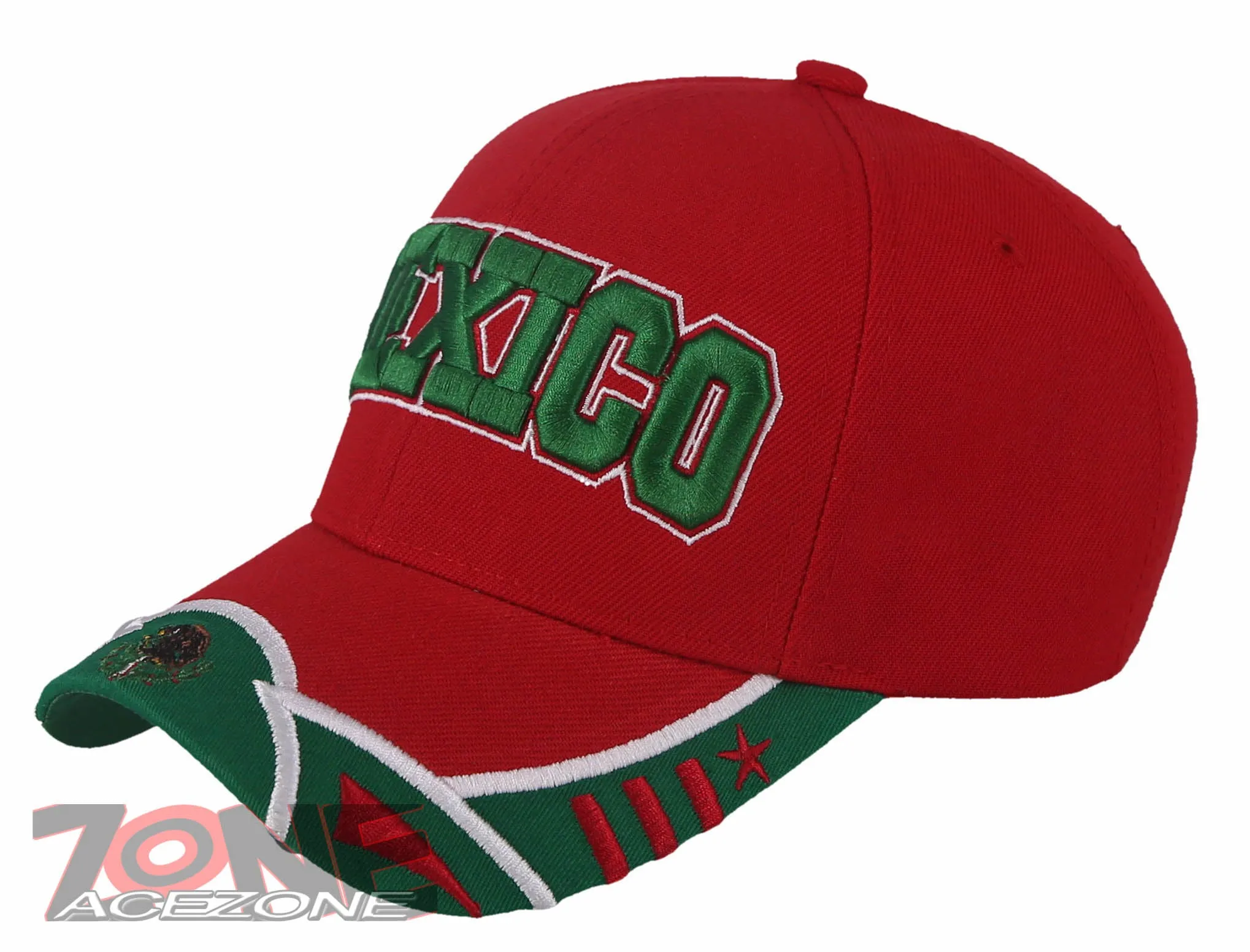 MEXICO MEXICAN BASEBALL CAP HAT RED