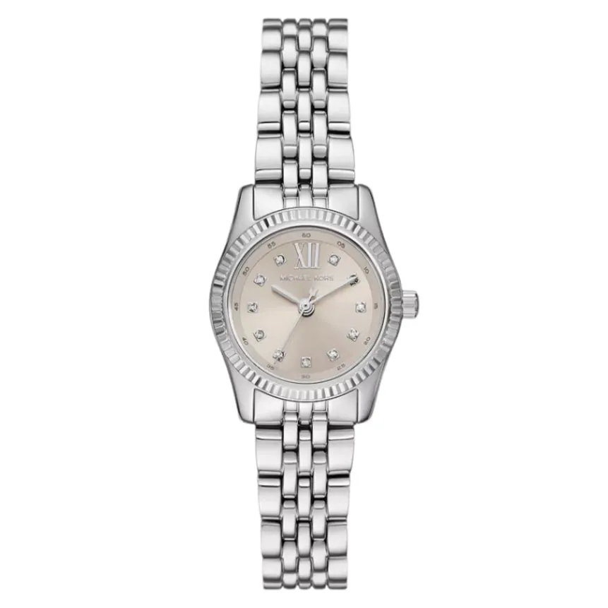 Michael Kors Lexington Ladies Three-Hand Stainless Steel Watch