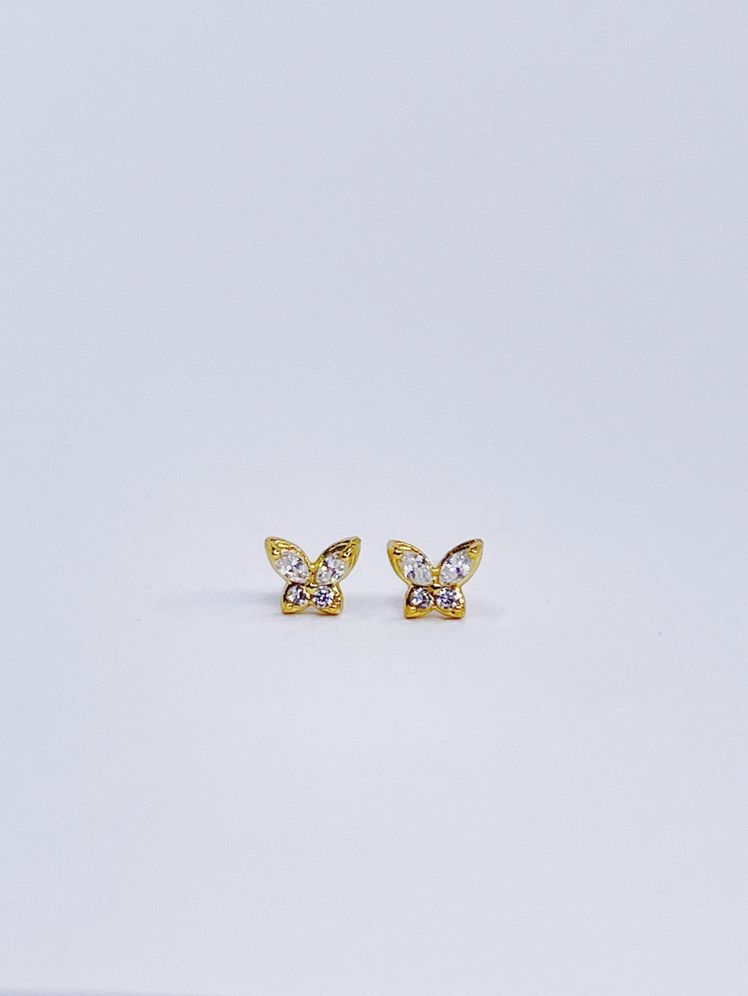 Micro Butterfly Stud Earrings
