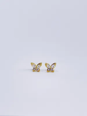 Micro Butterfly Stud Earrings