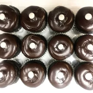 Mini Chocolate Cream Filled Cupcakes Dozen