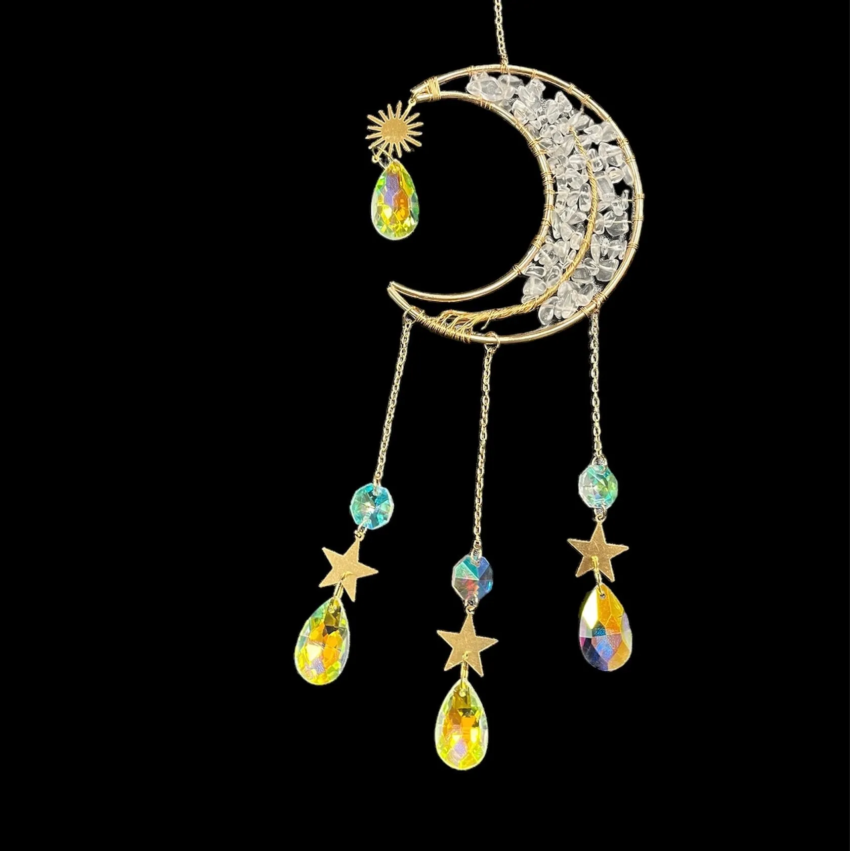 Mini Crystal Chip Sun Catcher