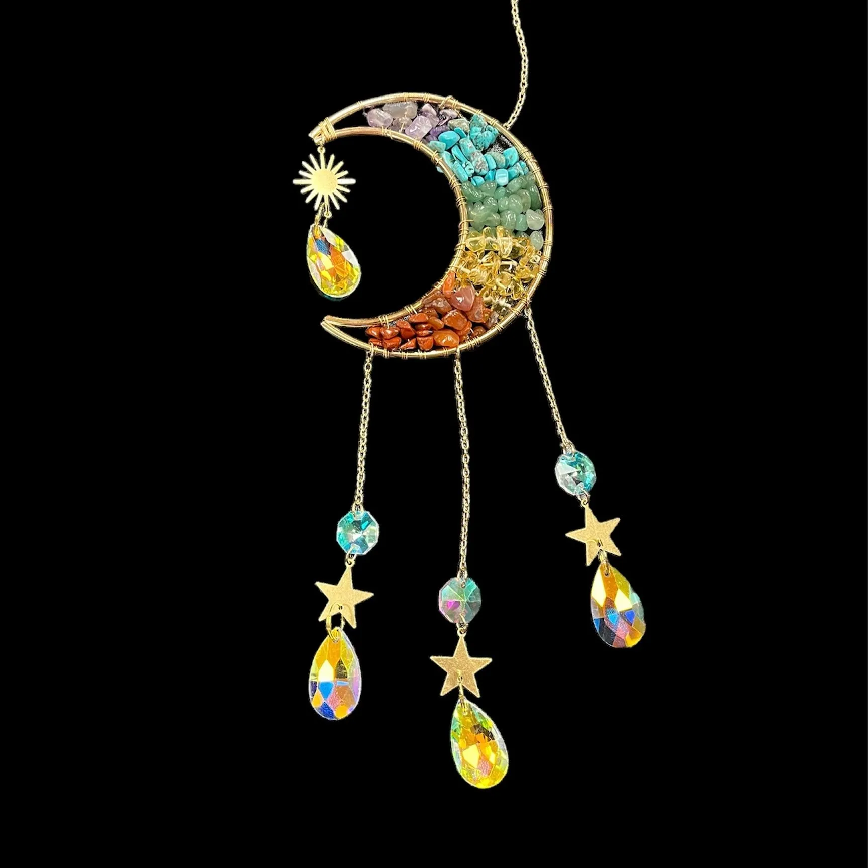 Mini Crystal Chip Sun Catcher