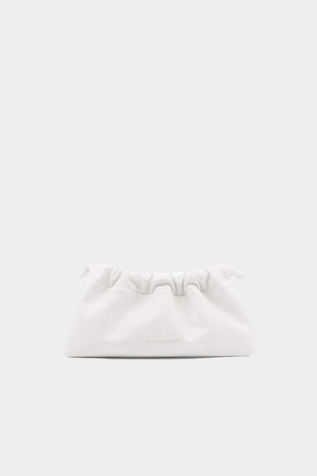 Mini Drawstring Bag in White