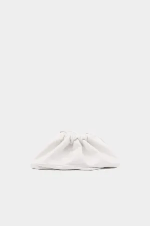 Mini Drawstring Bag in White