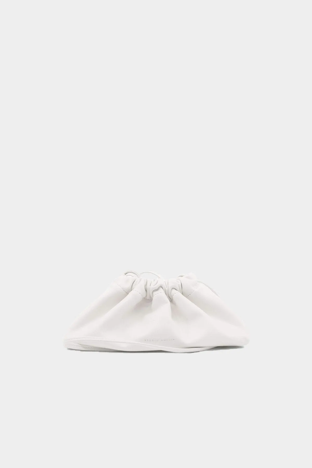 Mini Drawstring Bag in White