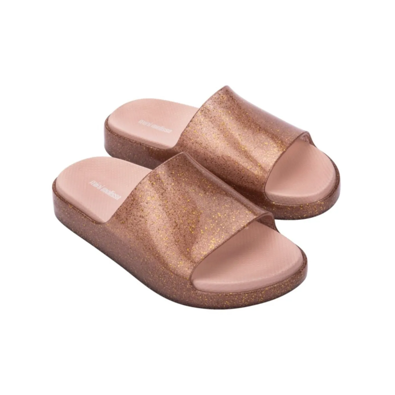 Mini Melissa Cloud Slide Kids - Pink Glitter