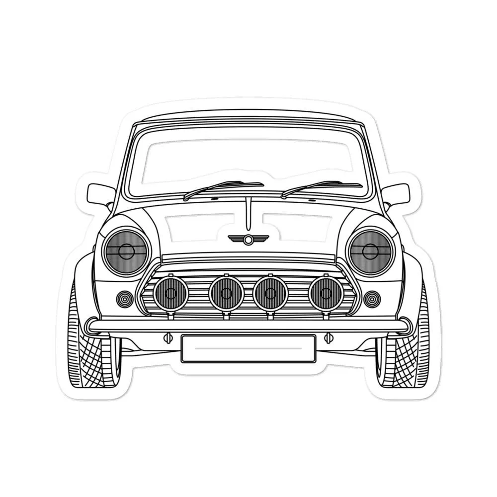 MINI MKI Front Outline Sticker