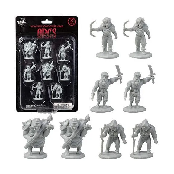 Monster Townsfolk Minis: Unpainted -Orcs 8pk