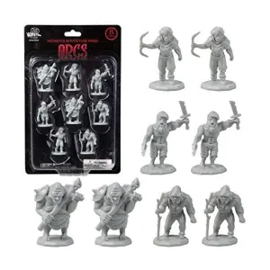 Monster Townsfolk Minis: Unpainted -Orcs 8pk