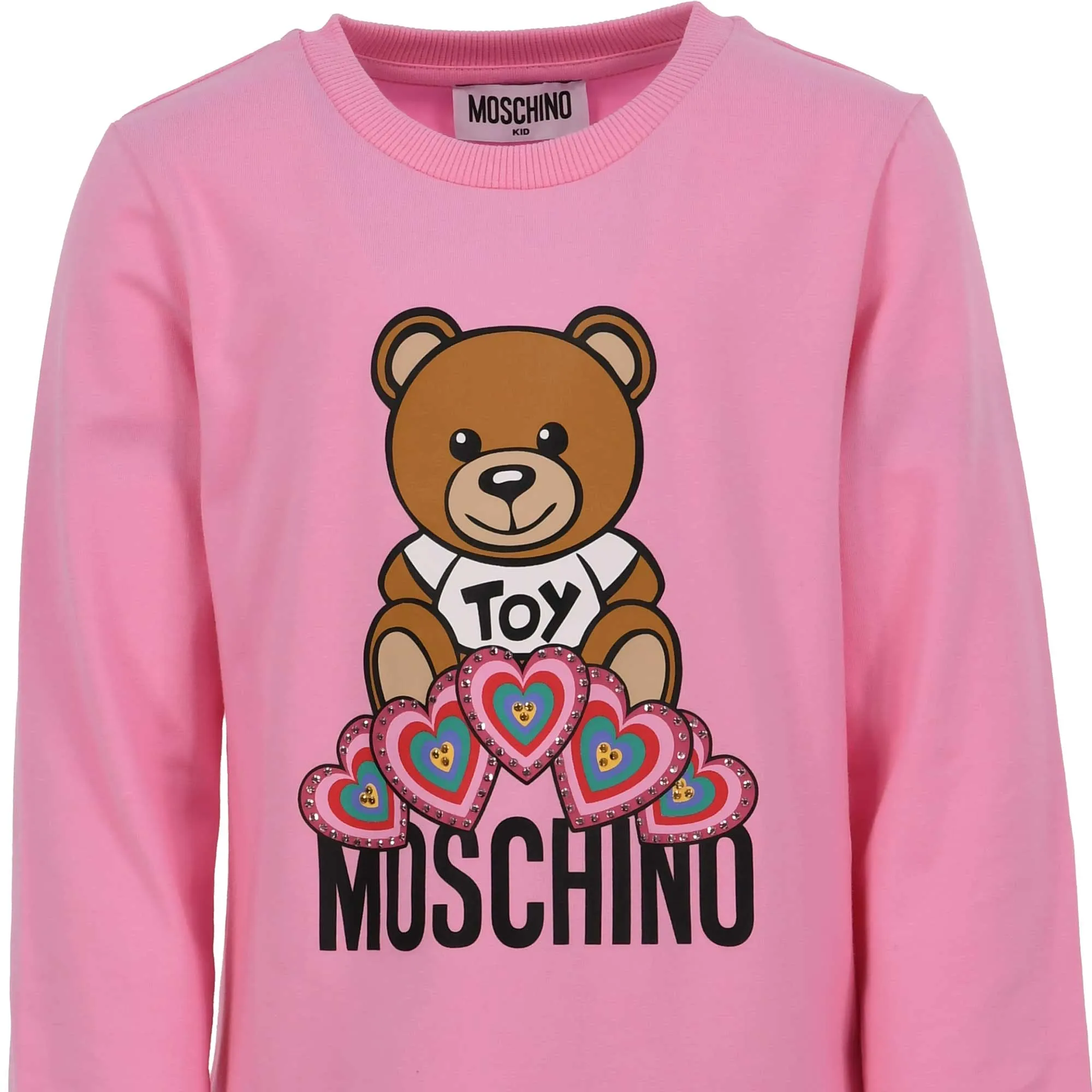 Moschino Kids Girl's Teddy Bear Pink T-Shirt