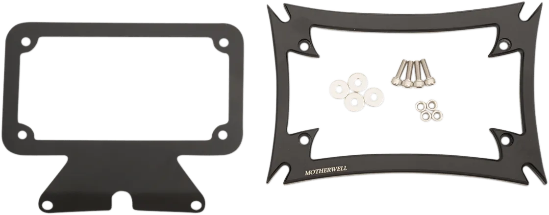 Motherwell MWL-862-CH-OR1 Maltese License Plate Frame with Backing Plate - Chrome