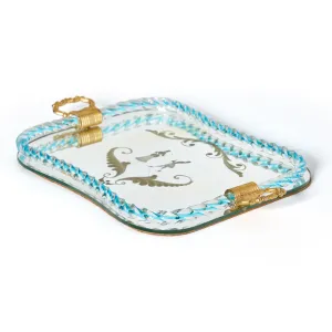 Murano Mirrored Glass Tray
