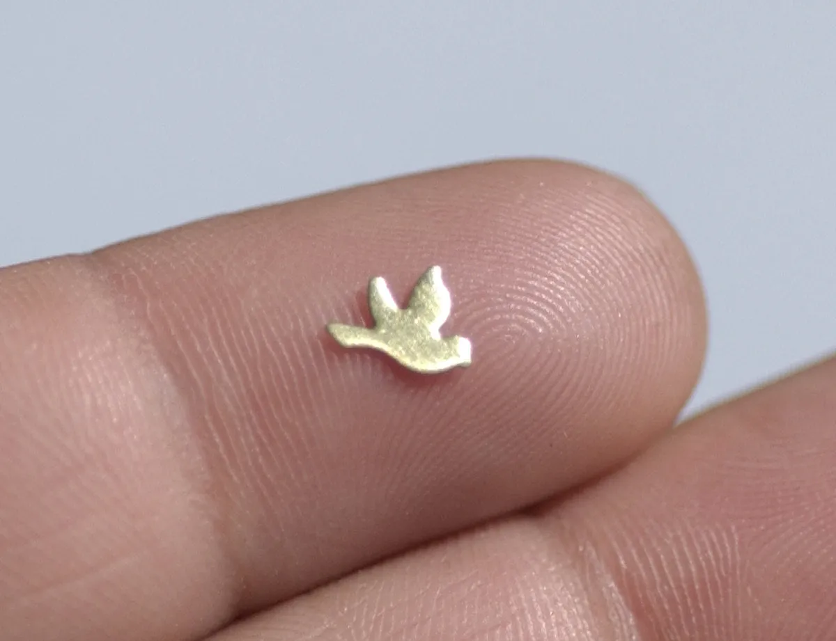 My MOST Super Tiny Bird Blank Cutout for 24g DIY Jewelry Soldering Tiny Blanks for Jewelry Making Mini shape, Supplies by SupplyDiva