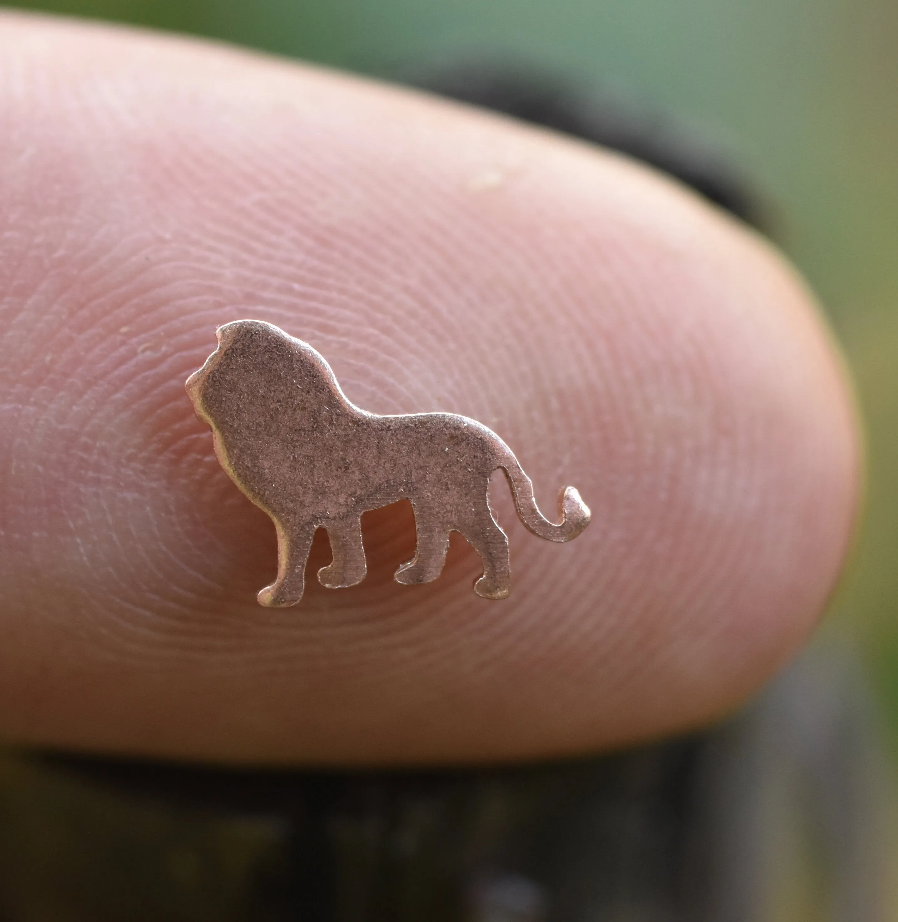 My MOST Super Tiny Realistic Lion Blank Metal Cutout for 24g DIY Tiny Blanks for Jewelry Making Mini shapes, Supplies by SupplyDiva