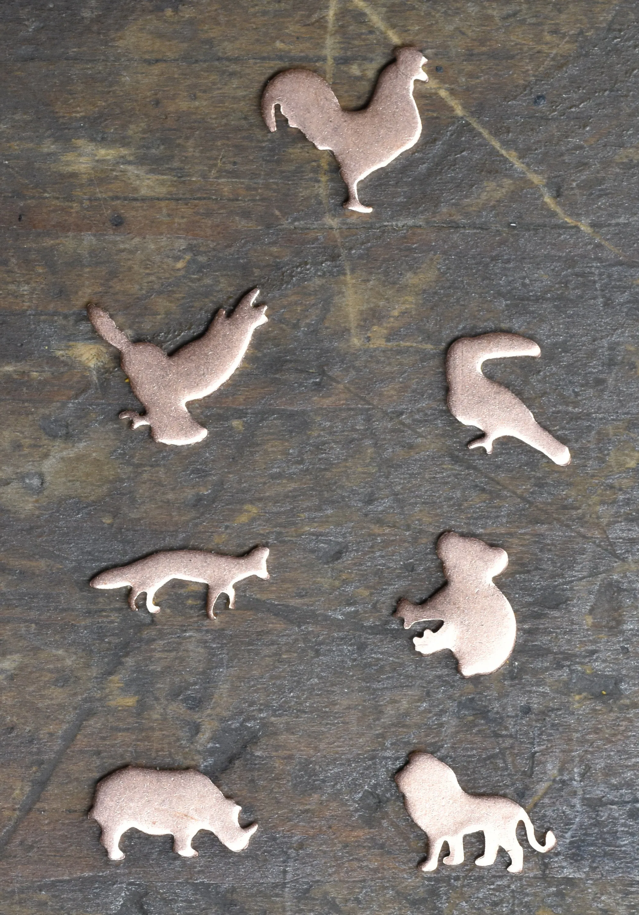 My MOST Super Tiny Realistic Rhino Rhinoceros Blank Metal Cutout for 24g DIY Tiny Blanks for Jewelry Making Mini shapes