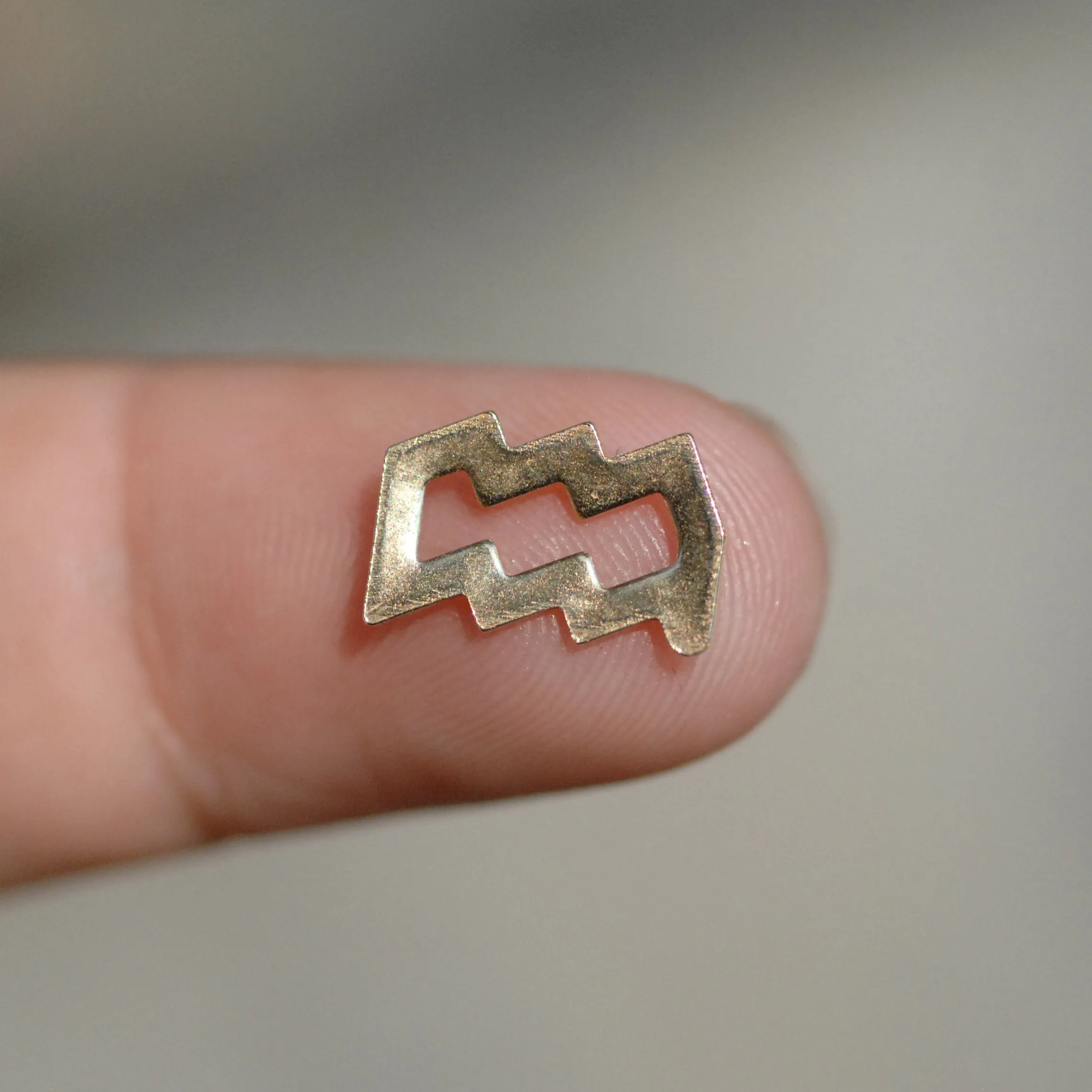 My MOST tiny Aquarius zodiac sign shapes 24g Mini miniature metal blanks for making jewelry copper, brass, bronze, sterling silver 925