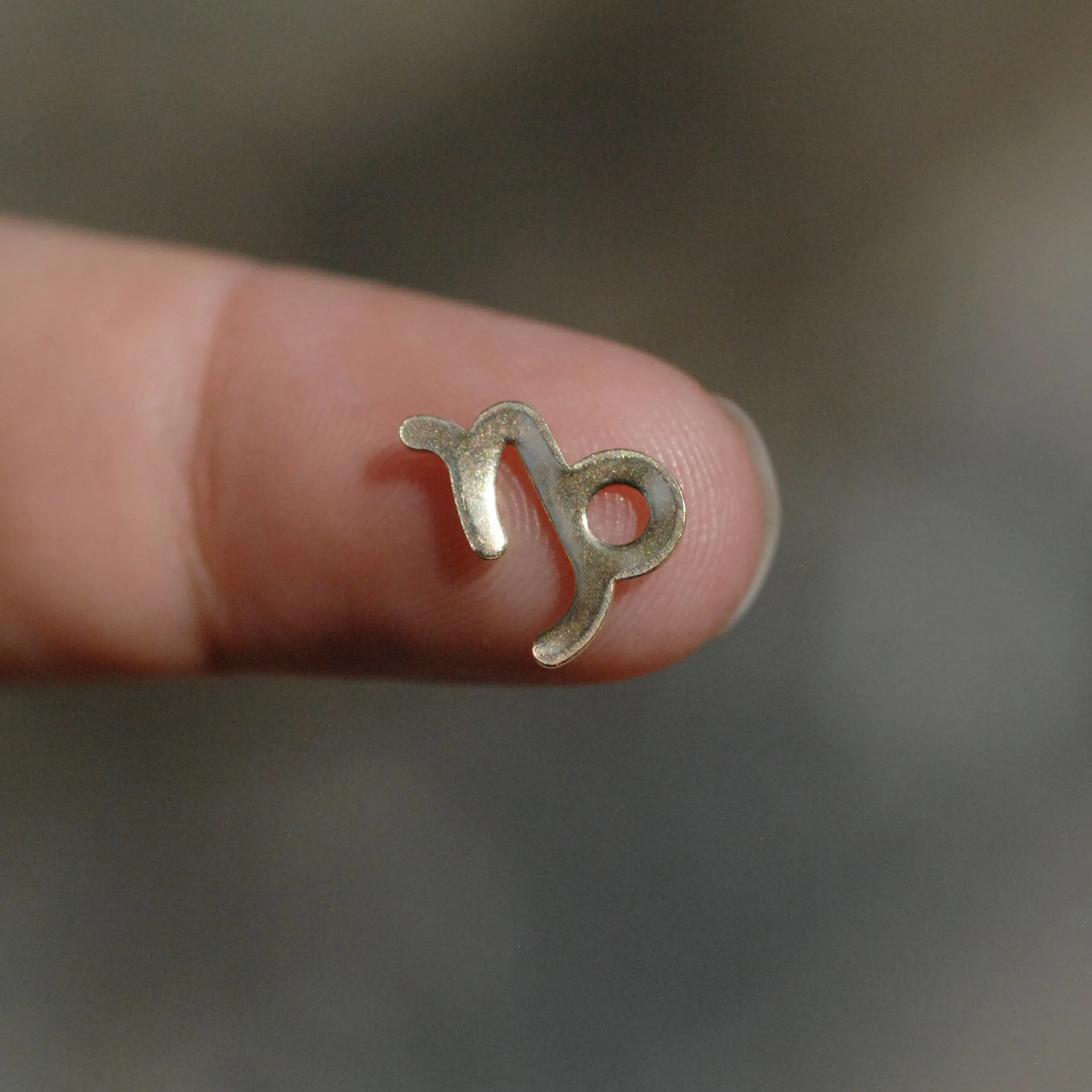 My MOST tiny Capricorn zodiac sign shapes 24g Mini miniature metal blanks for making jewelry copper, brass, bronze, sterling silver 925