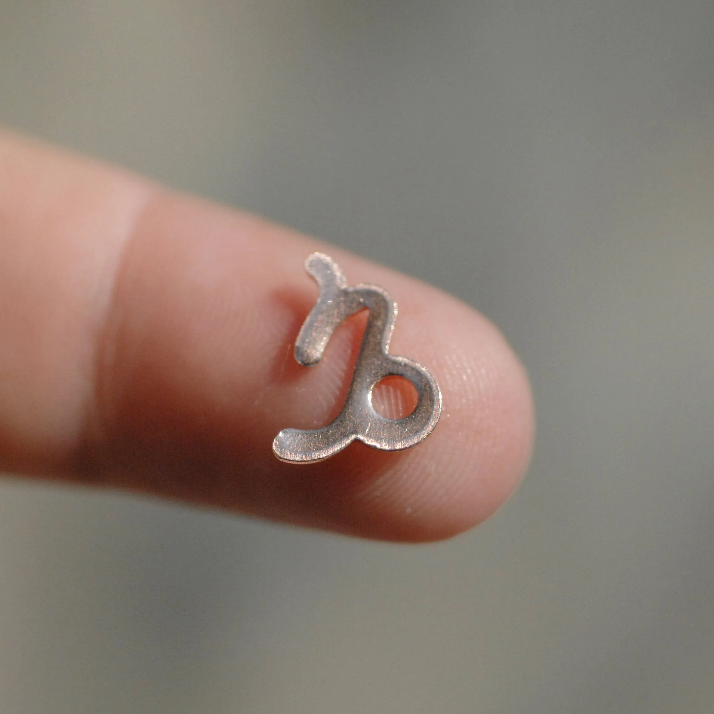 My MOST tiny Capricorn zodiac sign shapes 24g Mini miniature metal blanks for making jewelry copper, brass, bronze, sterling silver 925