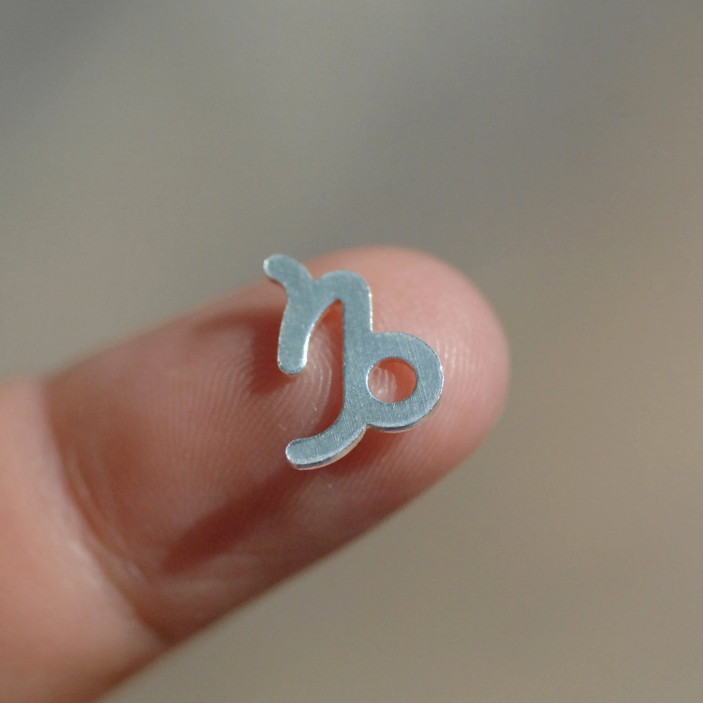 My MOST tiny Capricorn zodiac sign shapes 24g Mini miniature metal blanks for making jewelry copper, brass, bronze, sterling silver 925