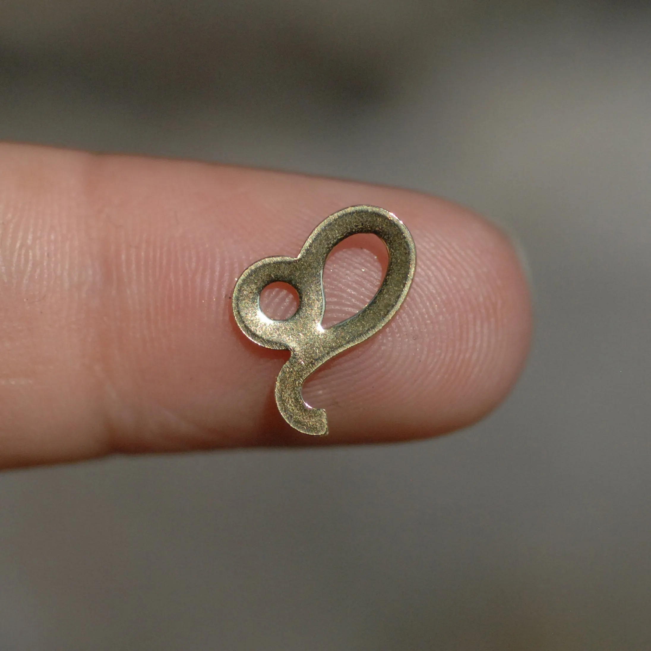 My MOST tiny Leo zodiac sign shapes 24g Mini miniature metal blanks for making jewelry copper, brass, bronze, sterling silver 925