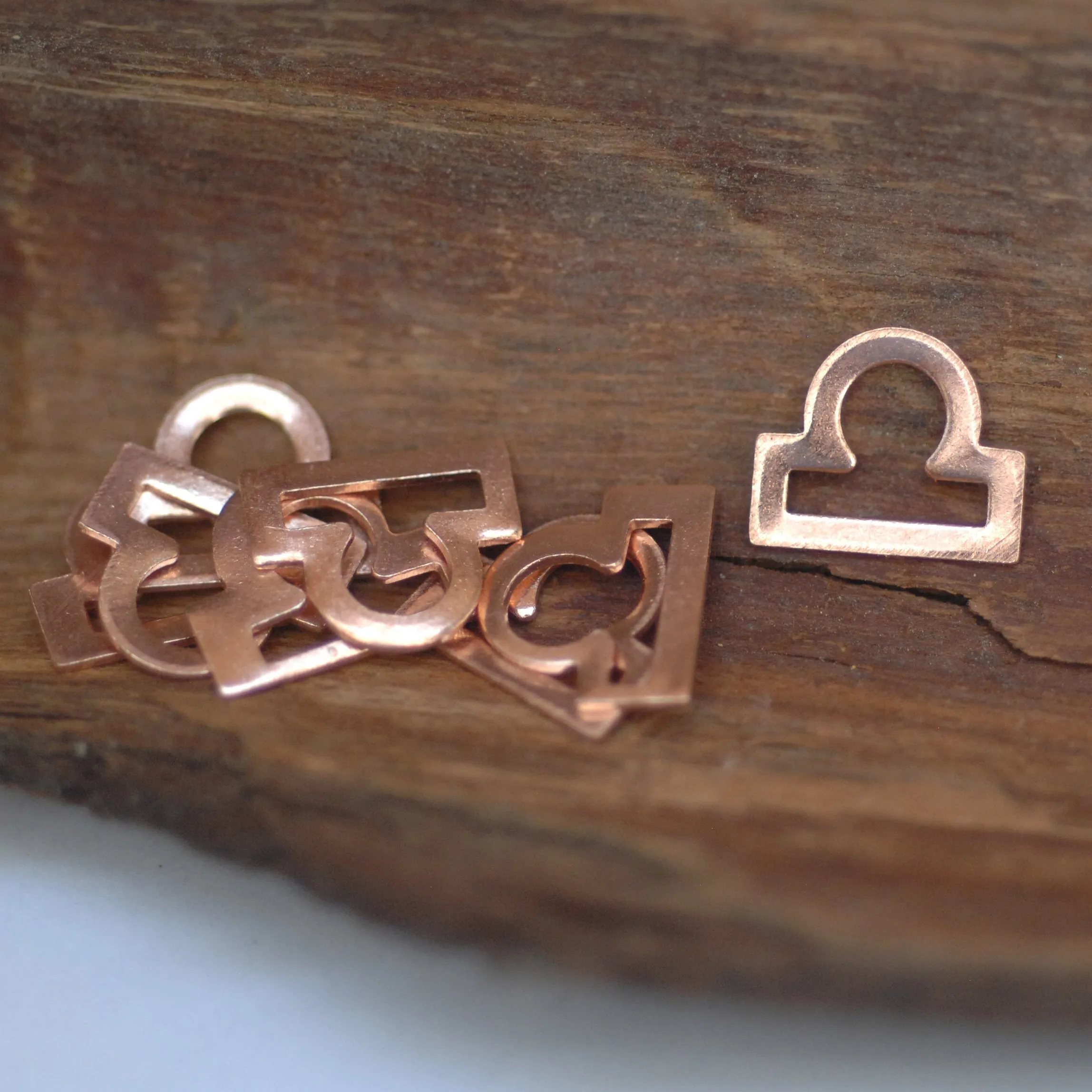 My MOST tiny Libra zodiac sign shapes 24g Mini miniature metal blanks for making jewelry copper, brass, bronze, sterling silver 925