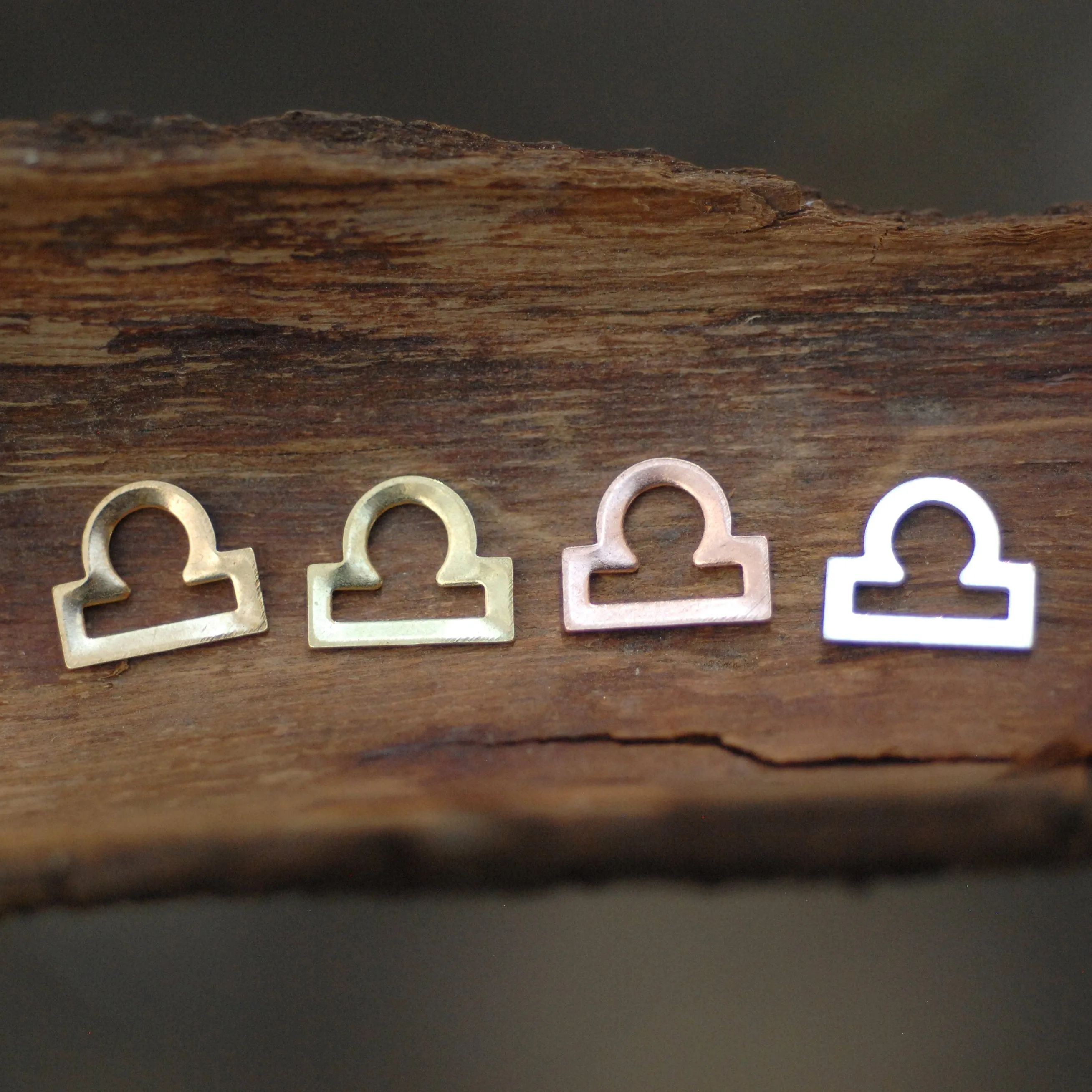 My MOST tiny Libra zodiac sign shapes 24g Mini miniature metal blanks for making jewelry copper, brass, bronze, sterling silver 925