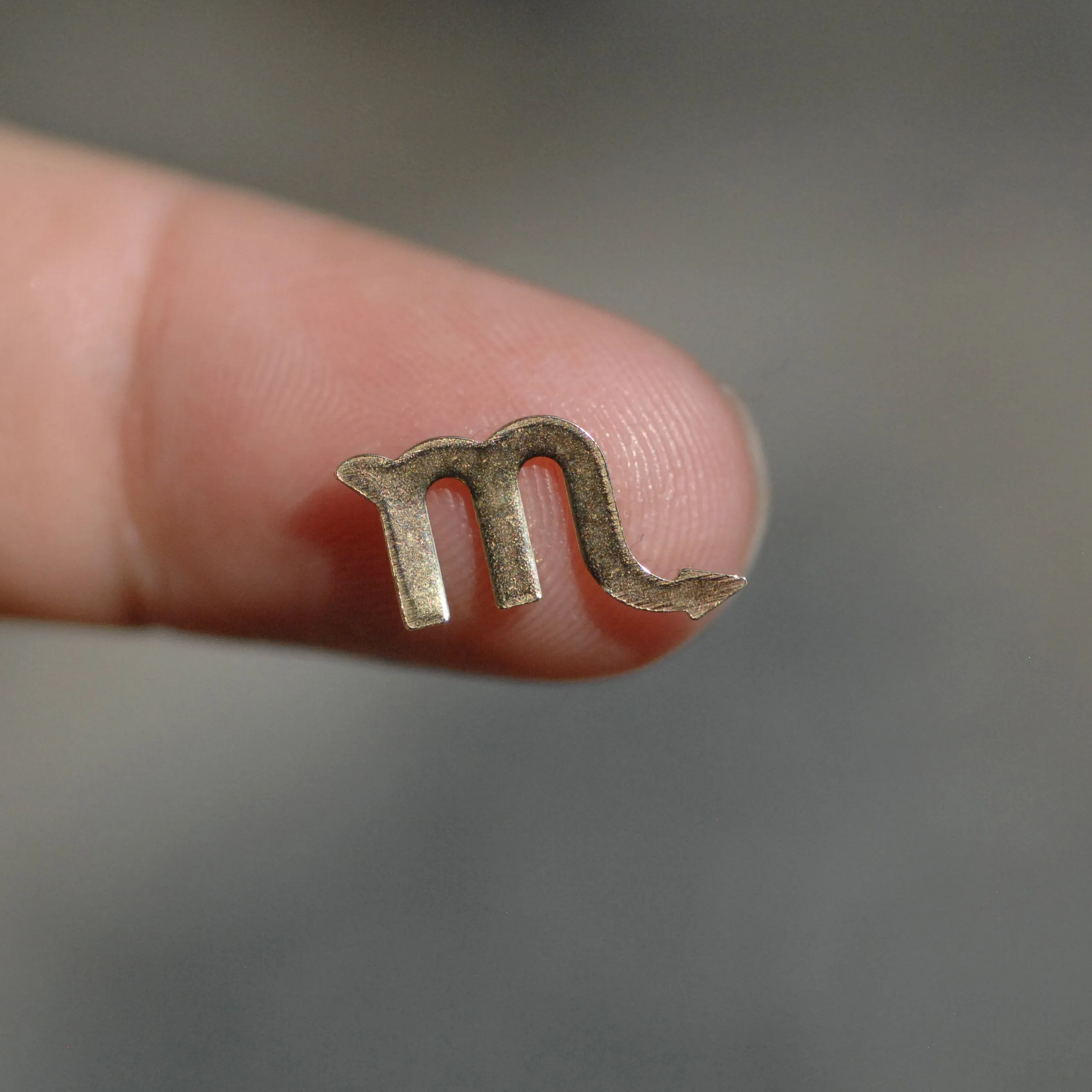 My MOST tiny Scorpio zodiac sign shapes 24g Mini miniature metal blanks for making jewelry copper, brass, bronze, sterling silver 925