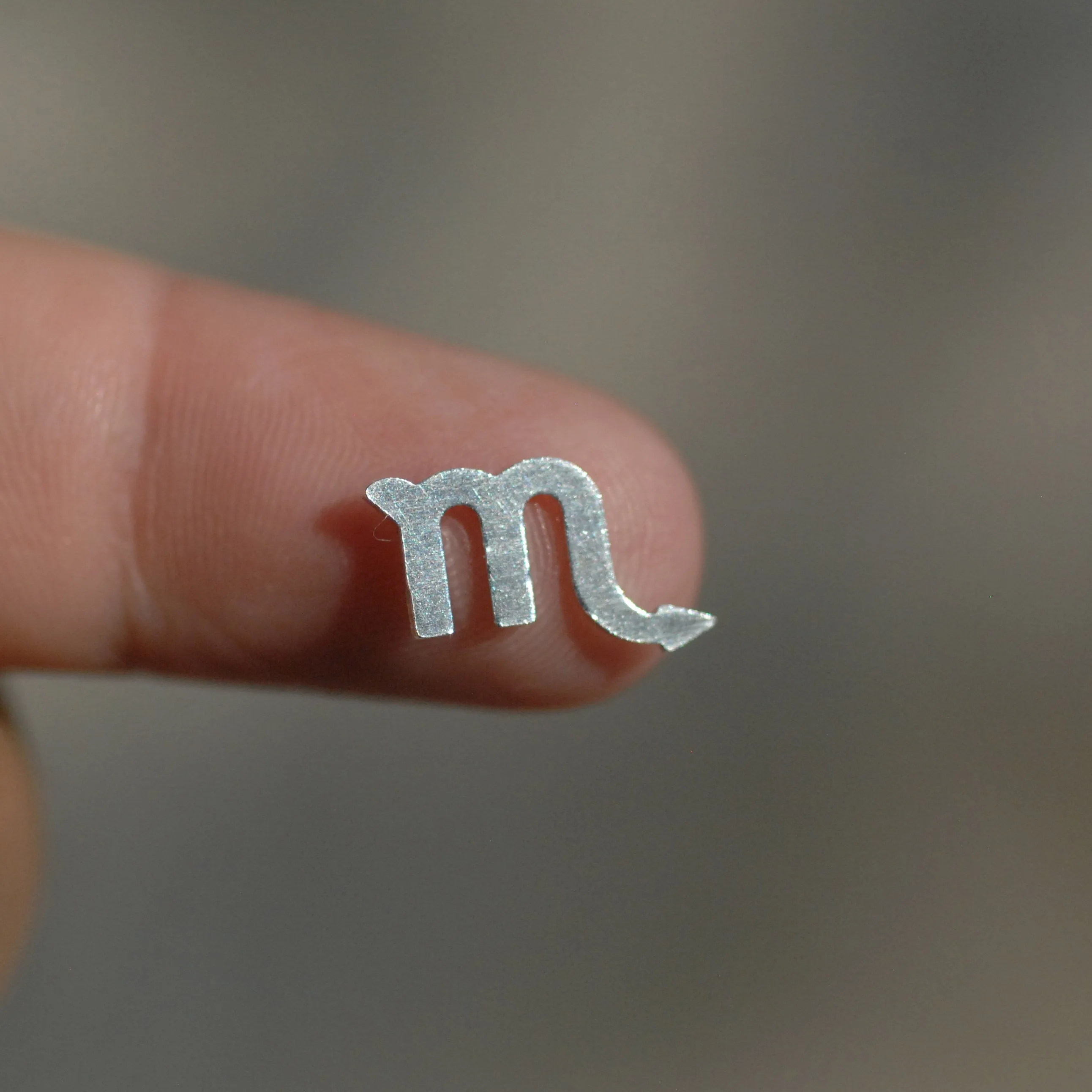 My MOST tiny Scorpio zodiac sign shapes 24g Mini miniature metal blanks for making jewelry copper, brass, bronze, sterling silver 925