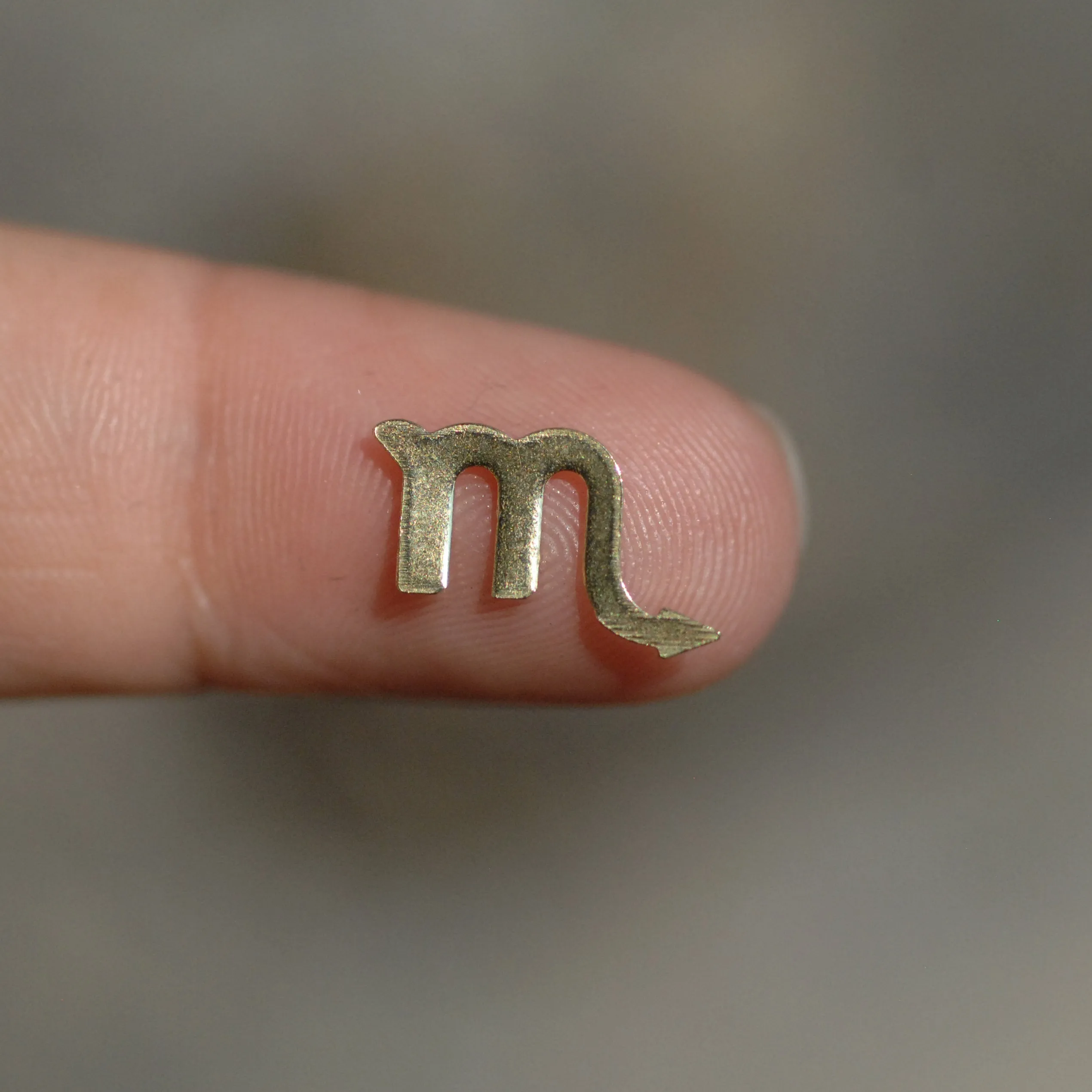 My MOST tiny Scorpio zodiac sign shapes 24g Mini miniature metal blanks for making jewelry copper, brass, bronze, sterling silver 925