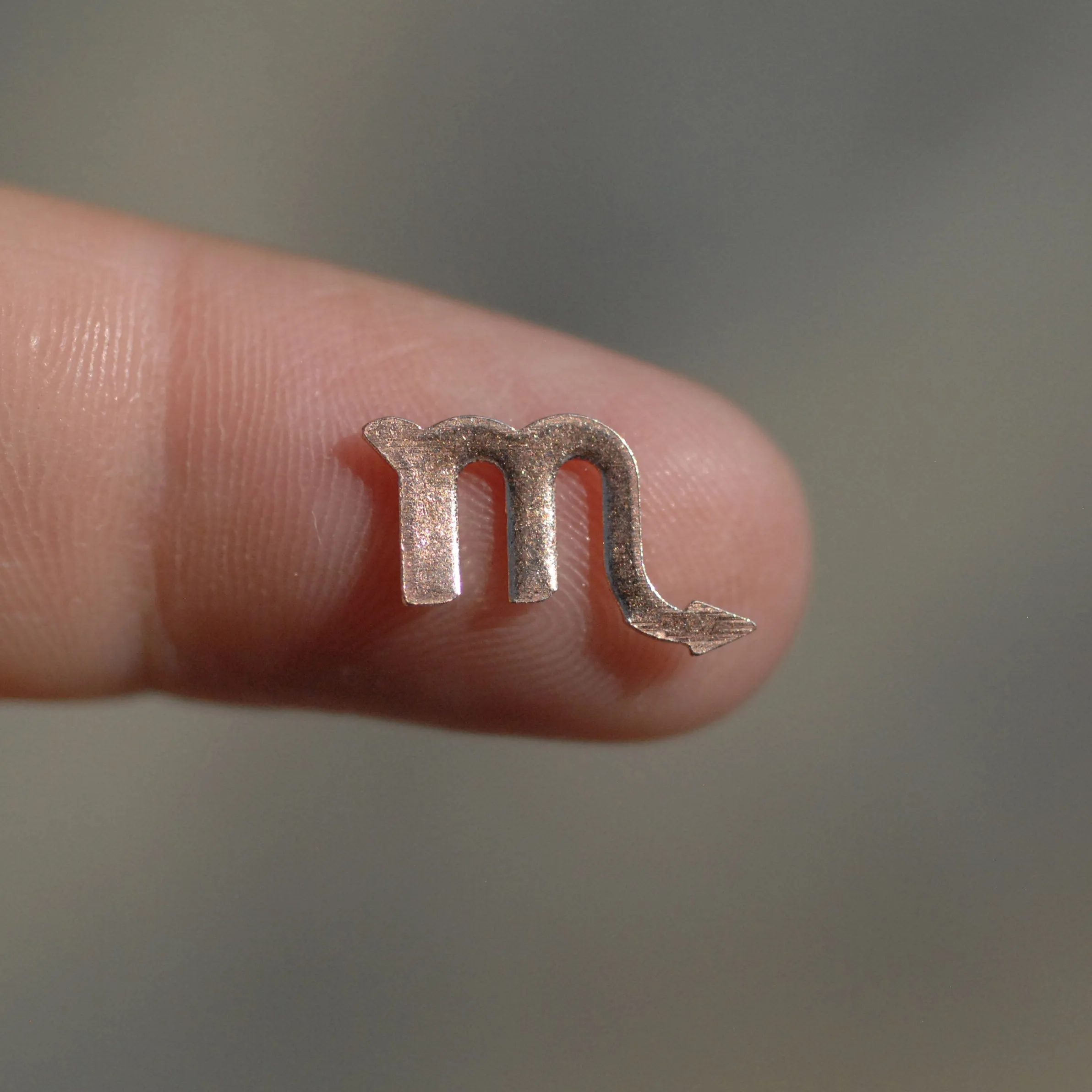 My MOST tiny Scorpio zodiac sign shapes 24g Mini miniature metal blanks for making jewelry copper, brass, bronze, sterling silver 925