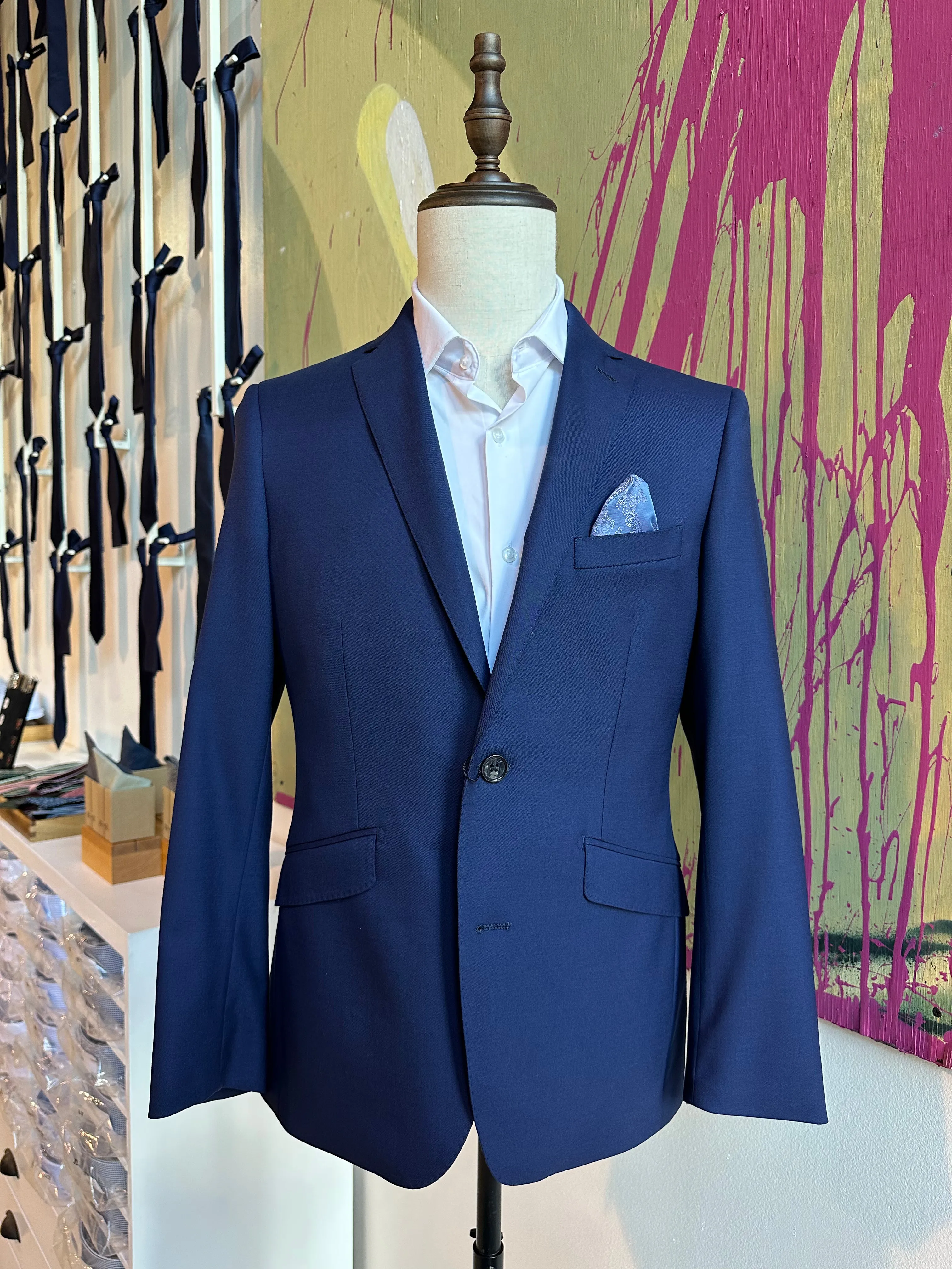 Navy Stretch Premium Suit