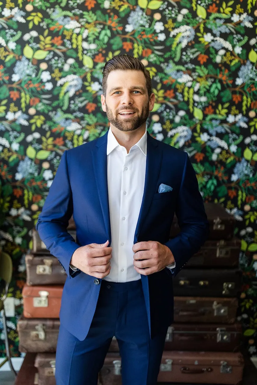 Navy Stretch Premium Suit